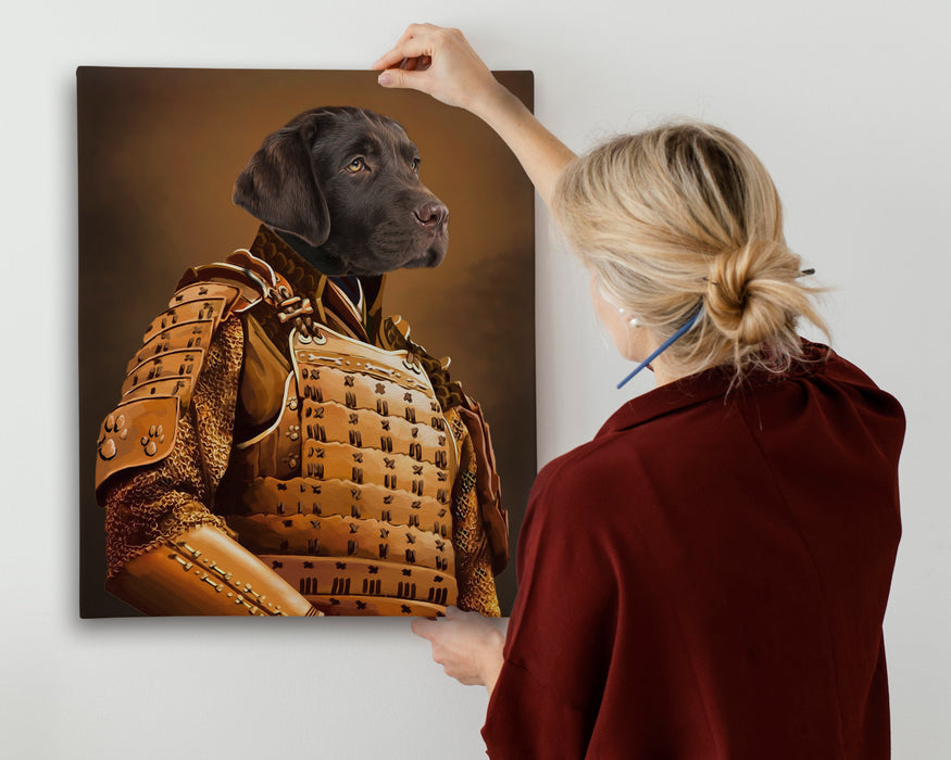 Pet Portrait Canvas - Warrior Knight