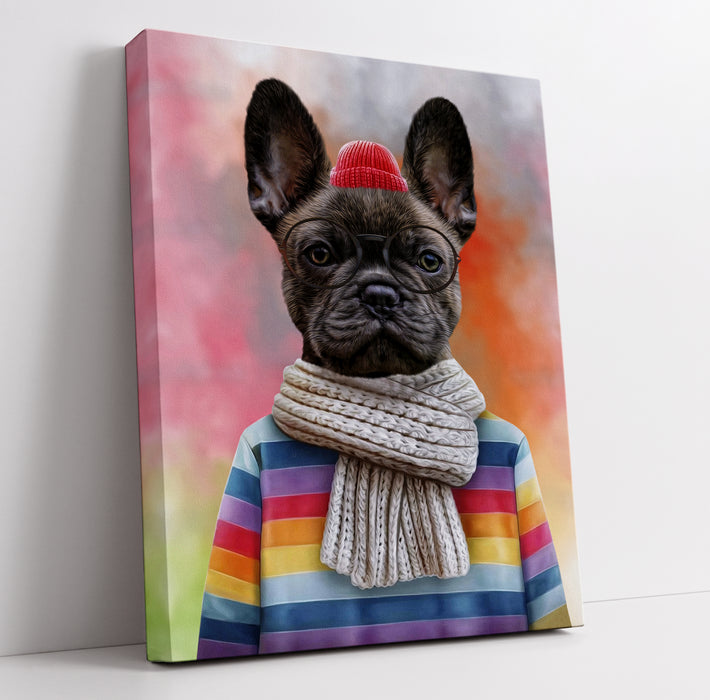 Pet Portrait Canvas - The Hipster