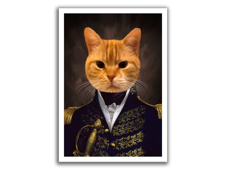 Pet Portrait Canvas - The Admiral