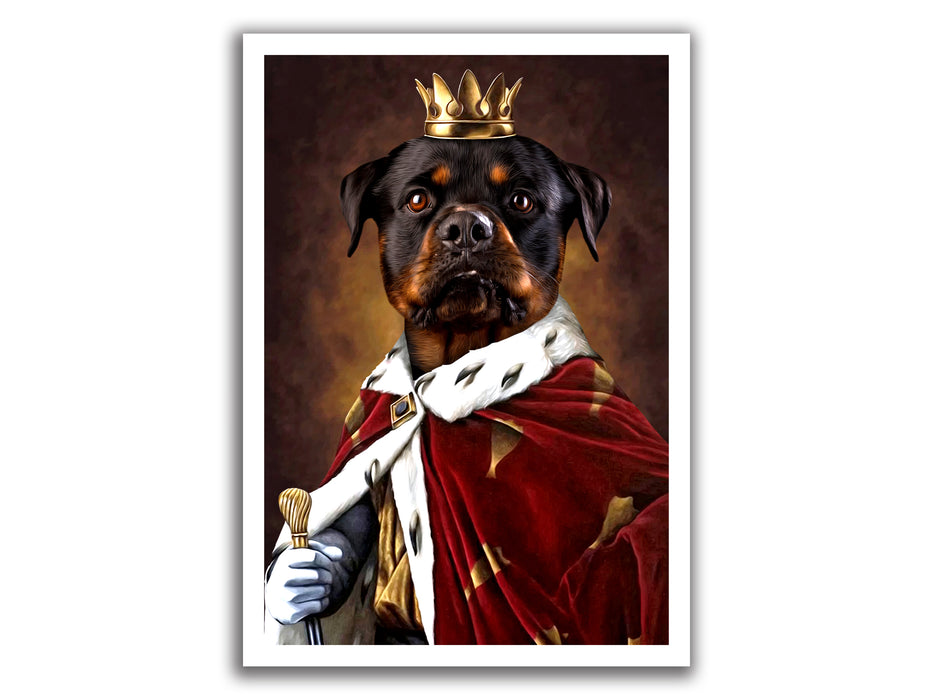 Pet Portrait Canvas - The Leader King