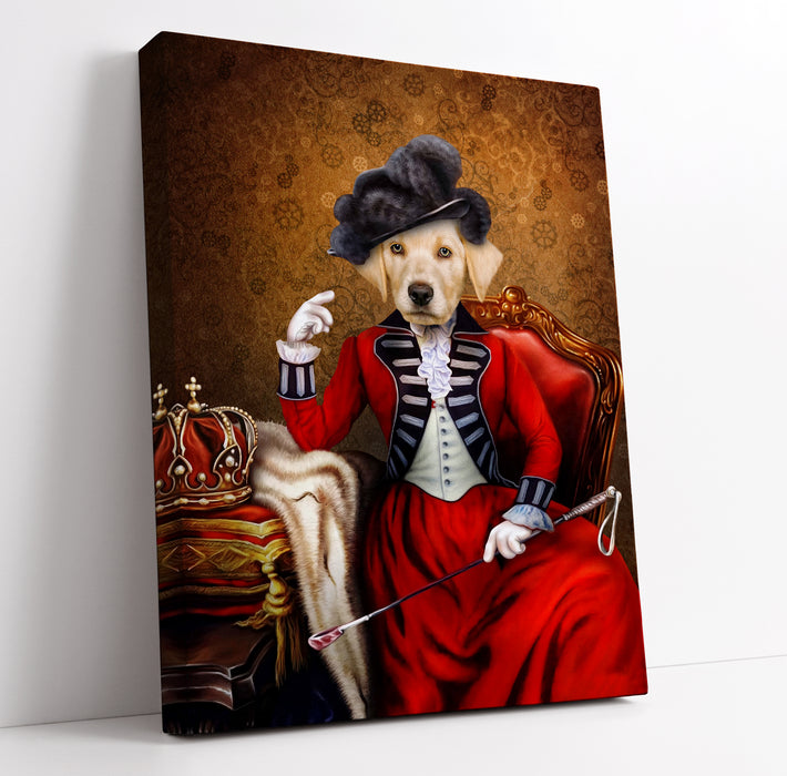 Pet Portrait Canvas - Lady In Red