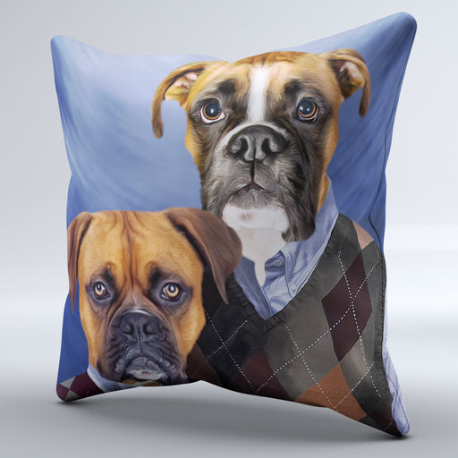 Pet Portrait Cushions - Step Brothers - Pet Canvas Art