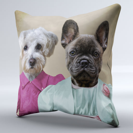 Pet Portrait Cushions - Step Sisters - Pet Canvas Art