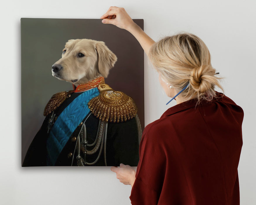 Pet Portrait Canvas - The Blue General