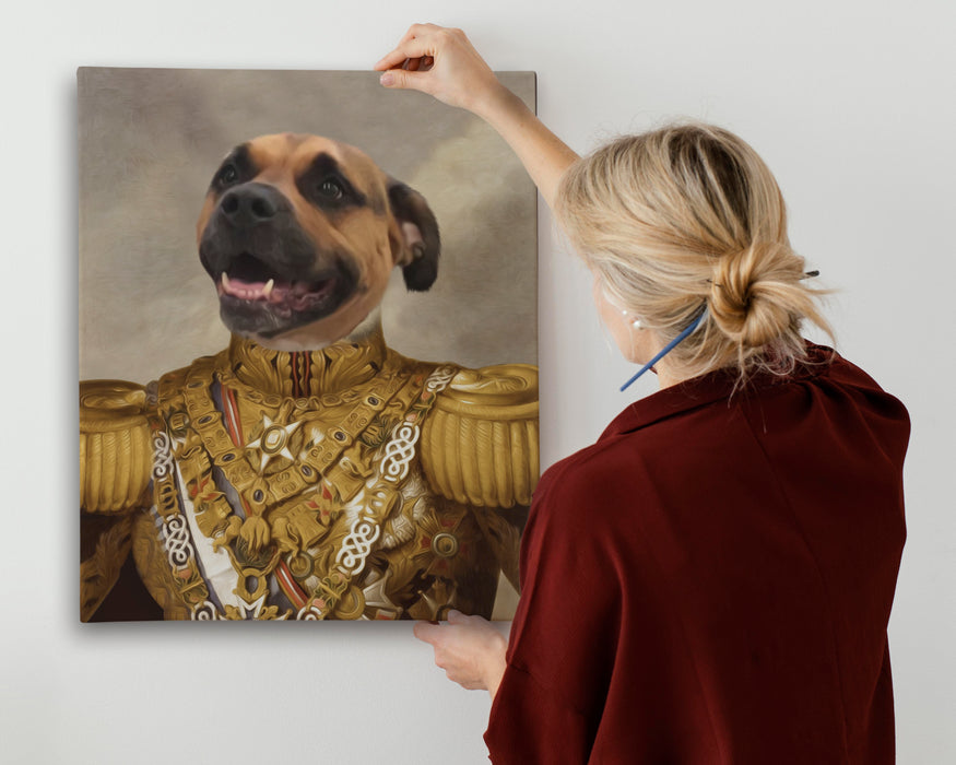 Pet Portrait Canvas - Golden Prince