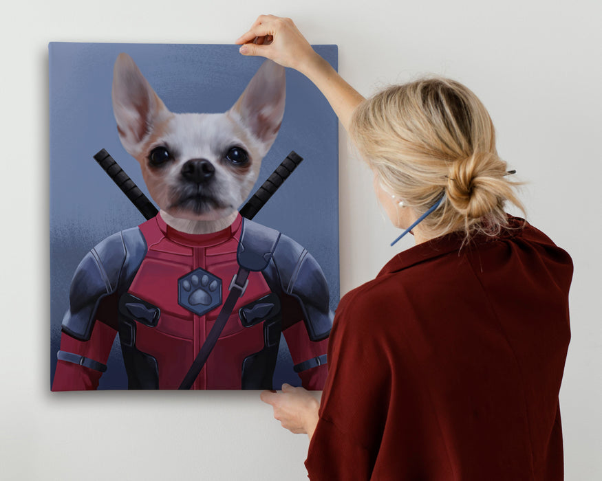 Pet Portrait Canvas - Deadpool