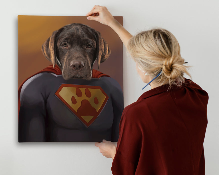 Pet Portrait Canvas - Superman