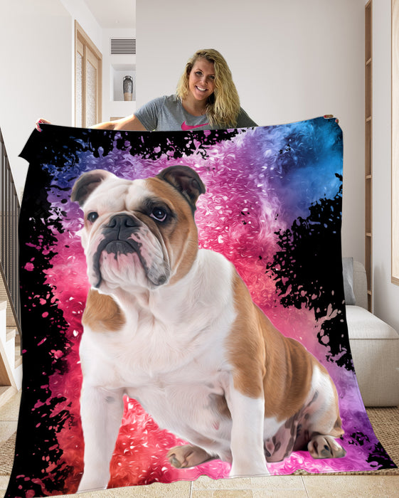 Pet Photo Blanket Colour Splash - pet canvas art