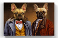 Pet Portrait Canvas Duos - The Toffs - Pet Canvas Art