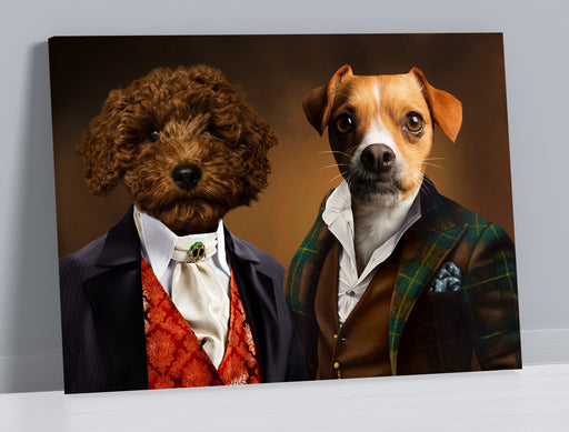 Pet Portrait Canvas Duos - The Trendies - Pet Canvas Art
