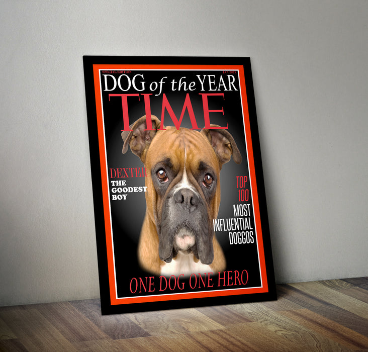 Pet Portrait Time Magazine Cover