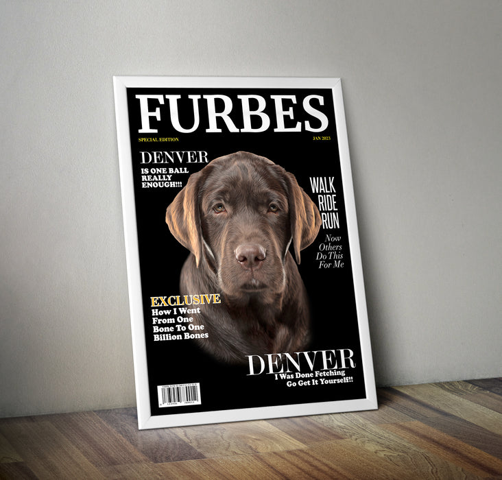Pet Portrait Furbes Magazine Cover