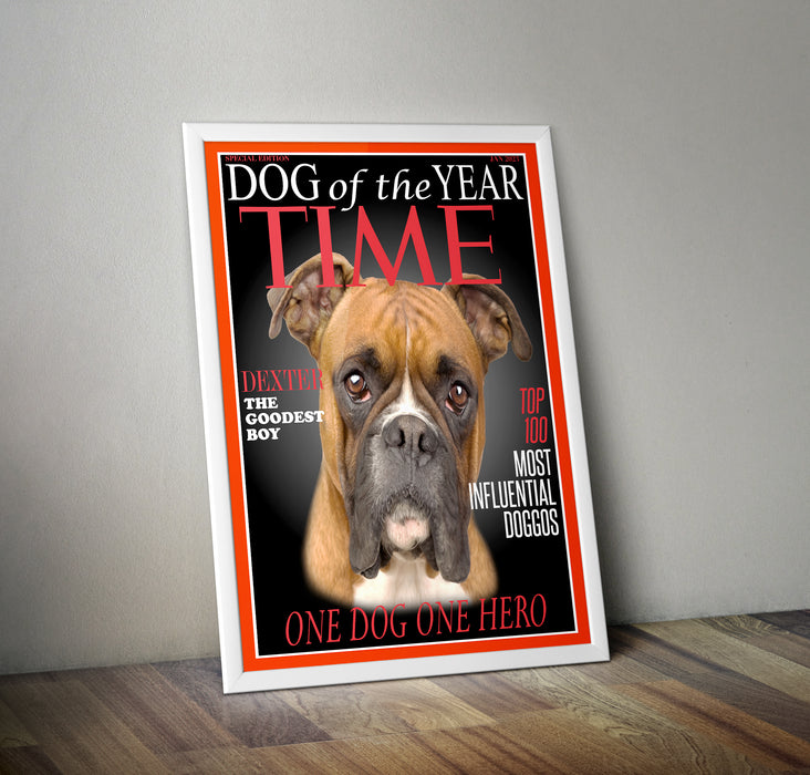 Pet Portrait Time Magazine Cover