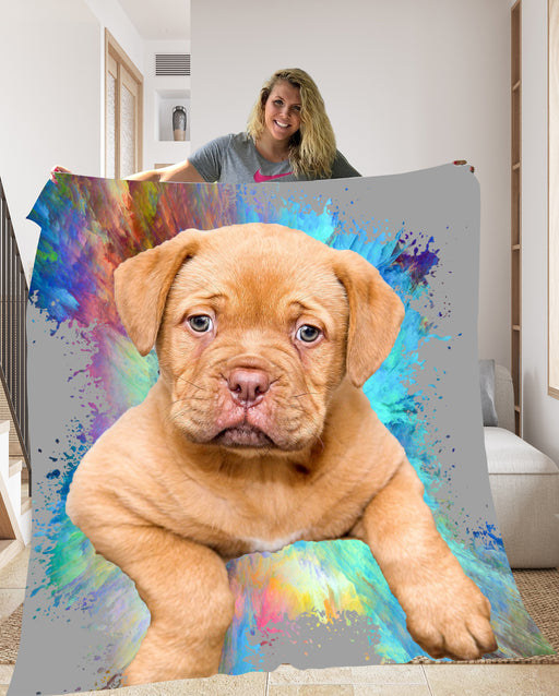 Pet Photo Blanket Colour Splash - pet canvas art