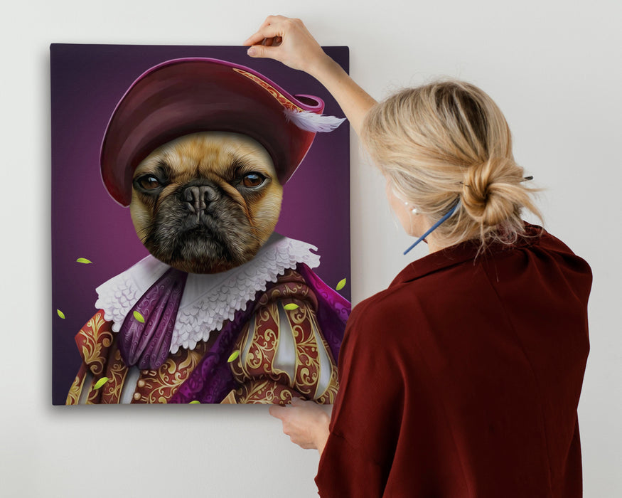 Pet Portrait Canvas - The Elegant Royal Queen