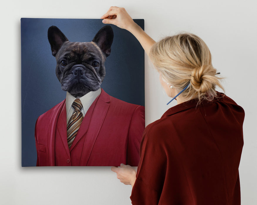 Pet Portrait Canvas - The Reporter