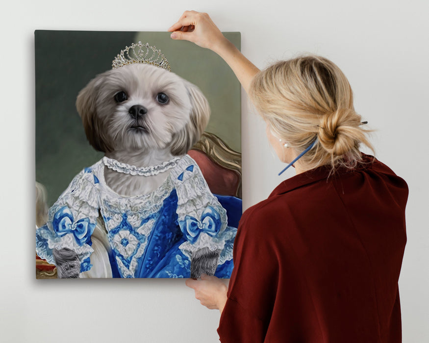 Pet Portrait Canvas - The White Princess
