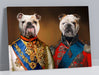 Pet Portrait Canvas Duos - Bulldog Generals - Pet Canvas Art