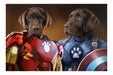 Pet Portrait Canvas Duos - Avengers - Pet Canvas Art