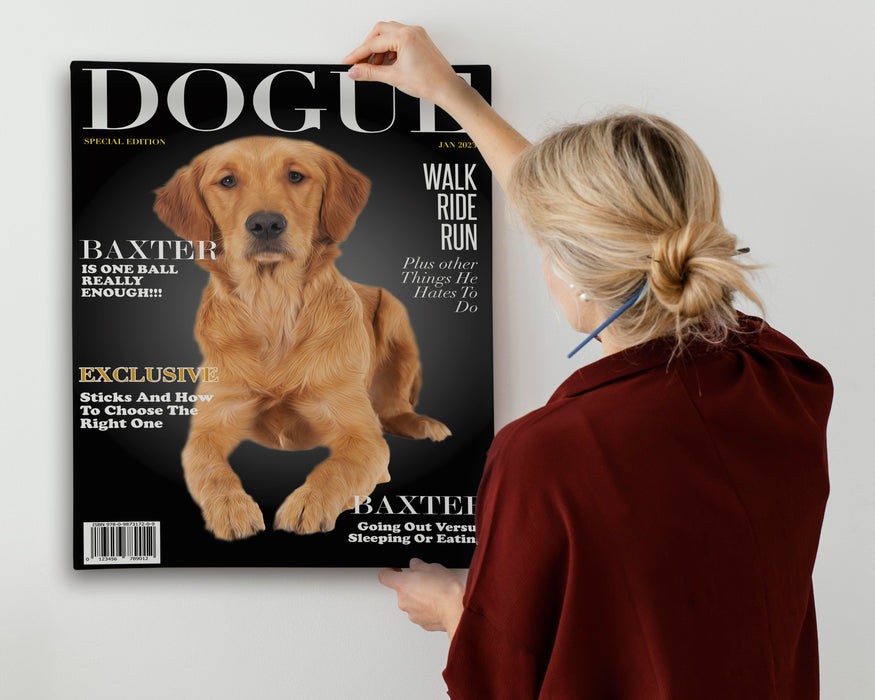 Pet Portrait Dogue Magazine Cover
