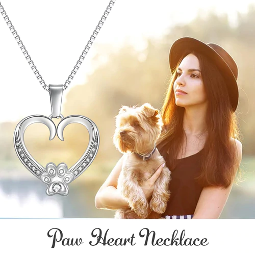 Pet Lovers Necklace Gift - Pet Canvas Art