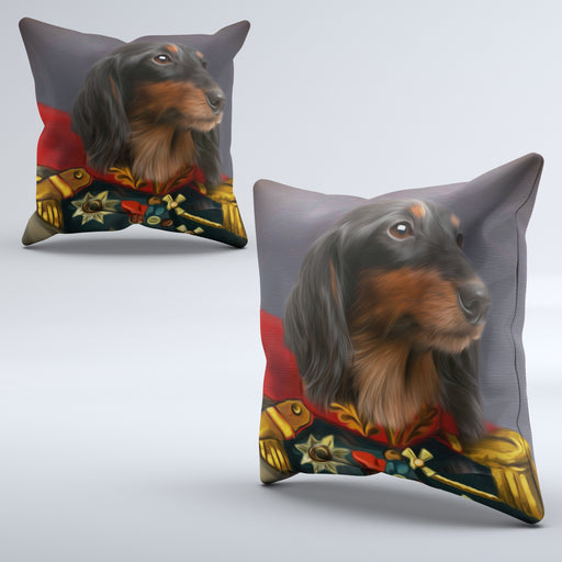 Pet Portrait Cushions - Red General - Pet Canvas Art