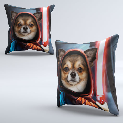 Pet Portrait Cushions - Hooded Jedi - Pet Canvas Art