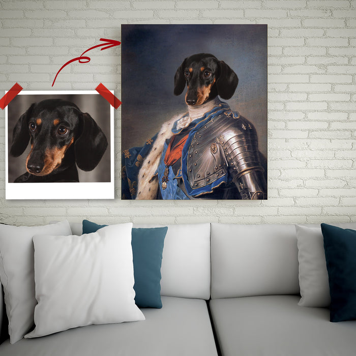 Pet Portrait Canvas - The Noble Warrior