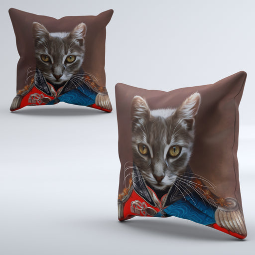 Pet Portrait Cushions - Lieutenant General - Pet Canvas Art