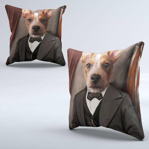 Pet Portrait Cushions - The President - Pet Canvas Art