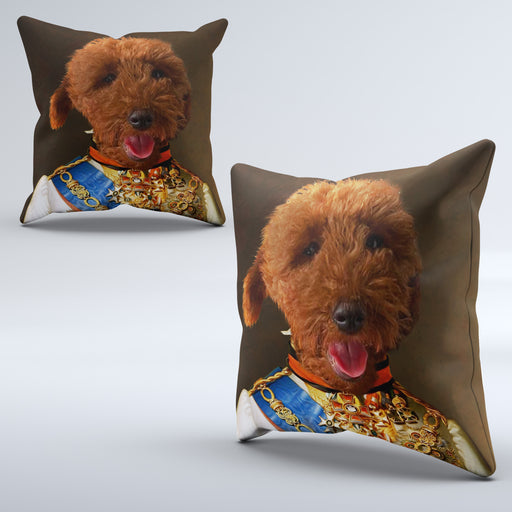 Pet Portrait Cushions - The Duke Of Treats - Pet Canvas Art