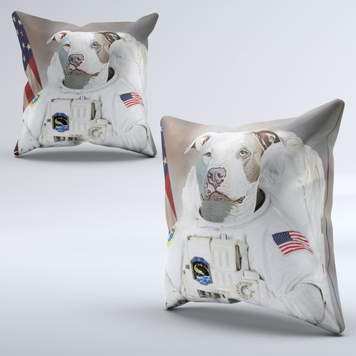 Pet Portrait Cushions - The Spaceman - Pet Canvas Art