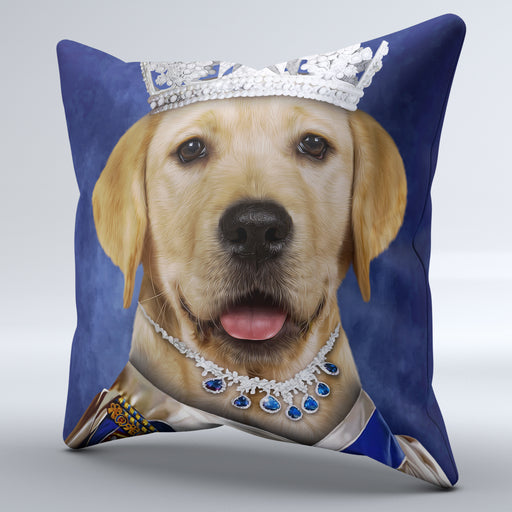 Pet Portrait Cushions Queen Victoria Pet Canvas Art