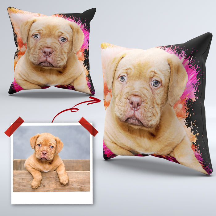Pet Portrait Cushions Modern - pet canvas art