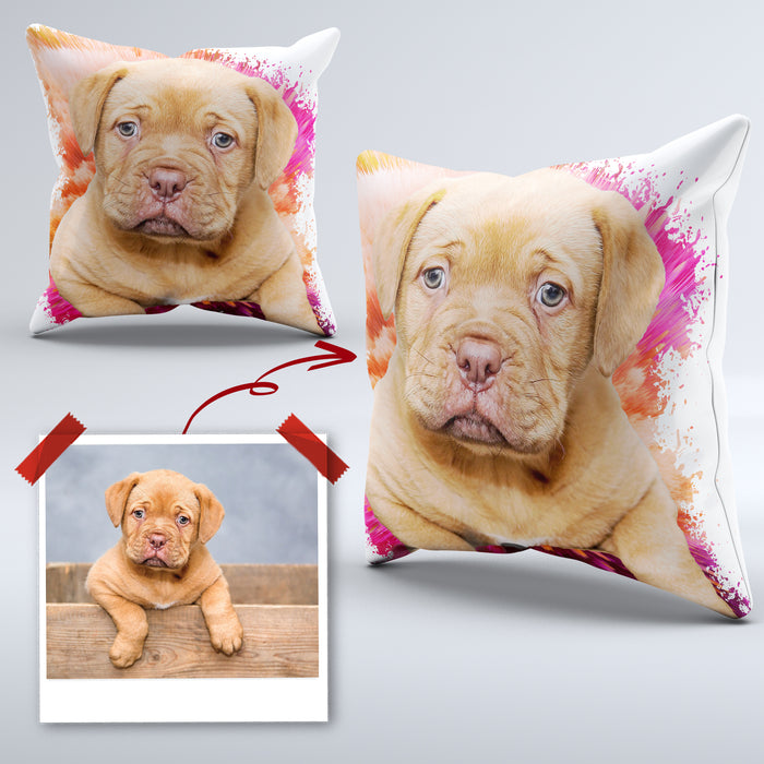 Pet Portrait Cushions Modern - pet canvas art